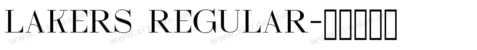 Lakers Regular字体转换